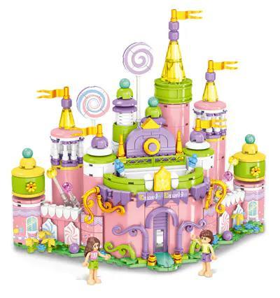 bộ lắp ghép Lâu đài Công chúa Mingdi K0898 509 chi tiết, đồ chơi lắp ráp Lâu đài Kẹo ngọt cho bé gái 6 tuổi giá tốt