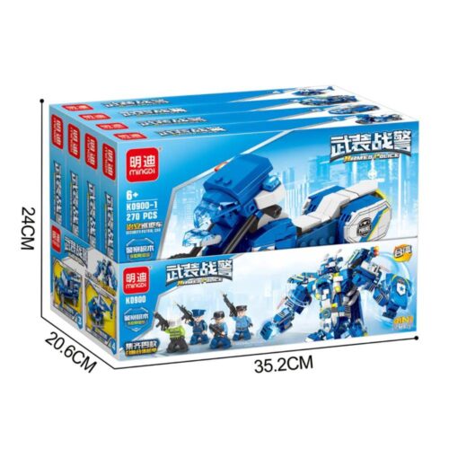 bộ lắp ghép Biệt đội cảnh sát vũ trang Mingdi K0900 hộp sản phẩm có kích thước, đồ chơi lắp ráp cho con trai 6 tuổi giá tốt