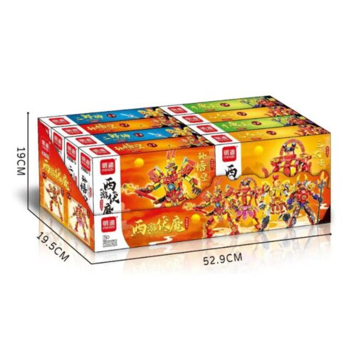 Bộ lắp ghép Cơ Giáp Tây Du Mingdi K0906, hộp 4 mô hình cơ giáp Tây Du Ký, phù hợp bé trai 6 tuổi, giá tốt.
