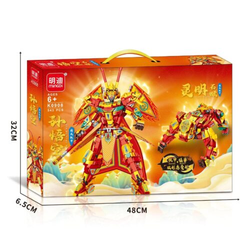 bộ lắp ghép Tôn Ngộ Không Mingdi K0908, hộp sản phẩm đồ chơi lắp ráp Cơ Giáp Tôn Ngộ Không, cho bé trai 6 tuổi, giá tốt