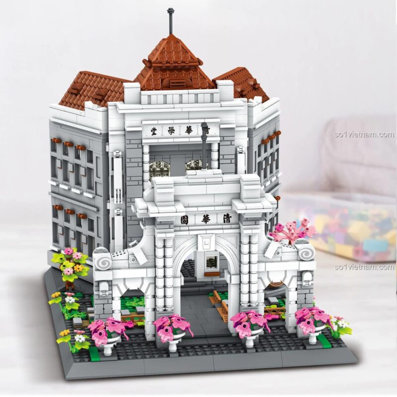 Cảnh quan mô hình Đại học Thanh Hoa bộ lắp ghép MingDi K3029