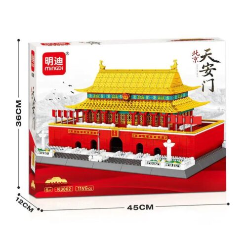 Bộ lắp ghép Thiên An Môn Mingdi K3062 1151 mảnh ghép, đồ chơi mô hình Cổng Thiên An Môn cho bé 6 tuổi, giá tốt.