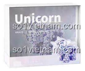 Hộp sản phẩm Kỳ Lân Hoa Cúc Tím Xanh 月光社 804219