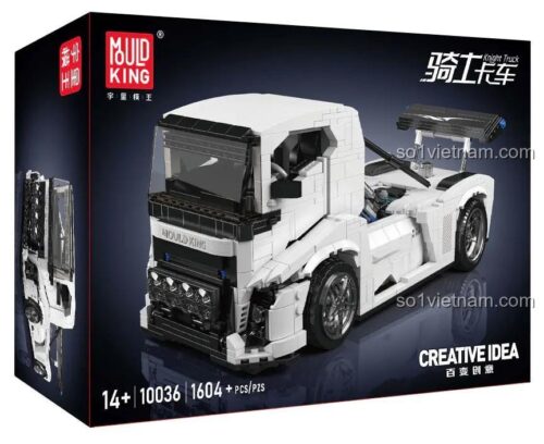 Hộp đồ chơi xây dựng Mould King 10036 Xe Tải Hiệp Sĩ, món quà sáng tạo cho con trai 14 tuổi.