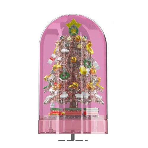 Mould King 10090 Hộp Nhạc Giáng Sinh Kỳ Diệu Cây Thông Noel màu hồng