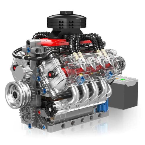 Mould King 10171 Động cơ V8 Chevrolet LSX454, mô hình động cơ V8, động cơ xe hơi, bộ lắp ghép kỹ thuật, 487 chi tiết, độ tuổi 14+