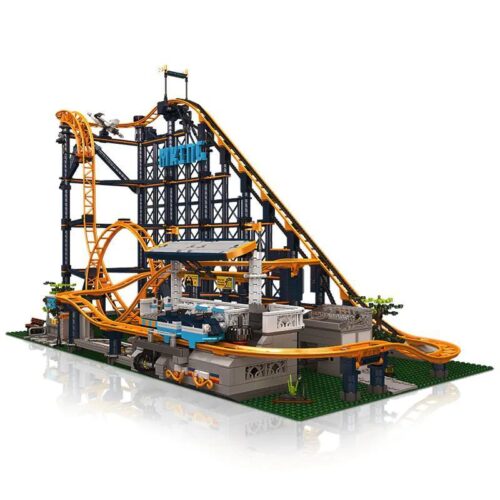 Bộ lắp ghép Tàu lượn siêu tốc Mould King 11012, mô hình công viên giải trí khổng lồ cho con trai 14 tuổi, giá tốt.