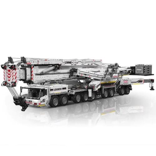 Bộ đồ chơi Cần cẩu Liebherr LTM 11200 Mould King 17008 màu trắng, mô hình lớn 8506 chi tiết, chất lượng cao