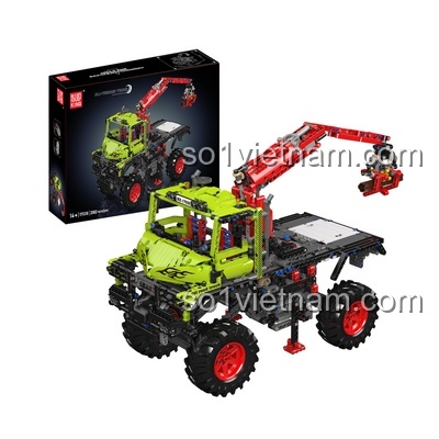 đồ chơi mô hình Mould King 17038 Xe Tải Địa Hình Unimog, hộp sản phẩm chất lượng cao, đáng tiền cho con trai 14 tuổi.