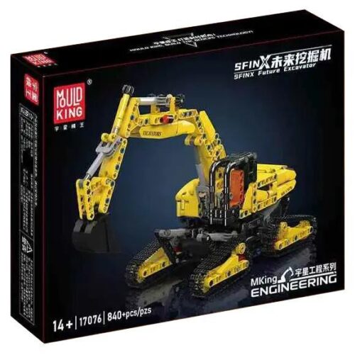 Hộp bộ lắp ghép Máy Xúc Tương Lai SFINX Mould King 17076, đồ chơi mô hình chất lượng cao cho con trai 14 tuổi, giá tốt