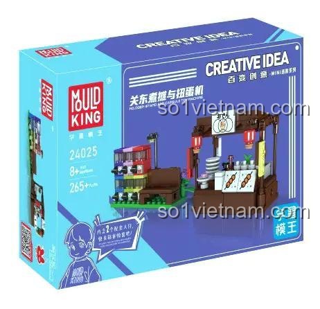 Bộ lắp ghép Mould King 24025 Quầy Oden và Máy Bán Hàng Tự Động - Mô hình tổng thể