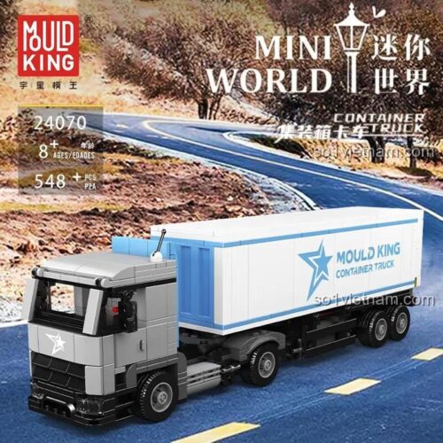 Mô hình hoàn chỉnh đồ chơi mô hình Xe Tải Chở Hàng Mould King 24070, chất lượng cao.