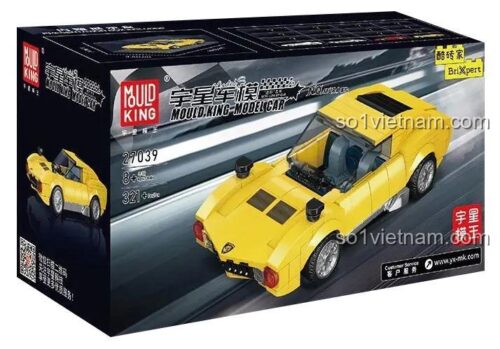 Hộp bộ lắp ghép Mould King 27039 Lamborghini Miura, đồ chơi mô hình Siêu xe Lamborghini Miura MouldKing27039, chất lượng cao, tiết kiệm cho bé trai 8 tuổi.