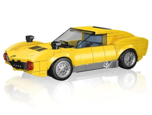 Bộ lắp ghép Lamborghini Miura Mould King 27039, mô hình siêu xe Tốc Độ Kinh Hoàng màu vàng, giá tốt cho bé trai 8 tuổi phát triển tư duy sáng tạo.