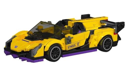 Bộ lắp ghép Lamborghini Veneno Mould King 27053 màu vàng nổi bật, mô hình siêu xe Tốc Độ Kinh Hoàng cho bé trai 8 tuổi giá tốt