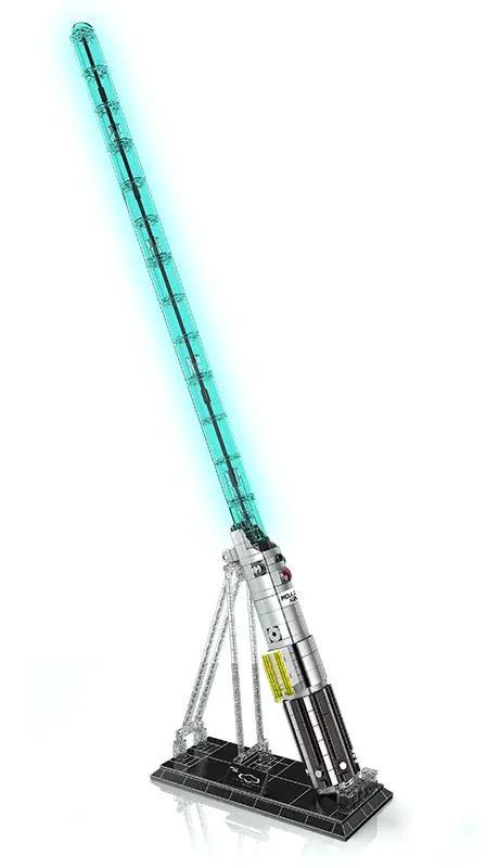 MouldKing 10139 Anakin Lightsaber - Mô hình Kiếm Ánh Sáng Star Wars có đèn LED, đế trưng bày, tỉ lệ lớn, đồ chơi lắp ghép cho bé trai 14 tuổi