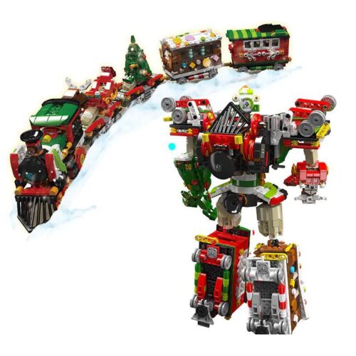 Giáng Sinh Tàu Hỏa Biến Hình Robot MouldKing 12028 - Mô hình Tàu Hỏa và Robot Biến Hình