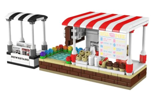 MouldKing 24034 MINI Coffee Shop and Newsstand bộ lắp ghép đồ chơi mô hình, chi tiết tinh xảo, màu sắc rực rỡ, cho bé 8 tuổi
