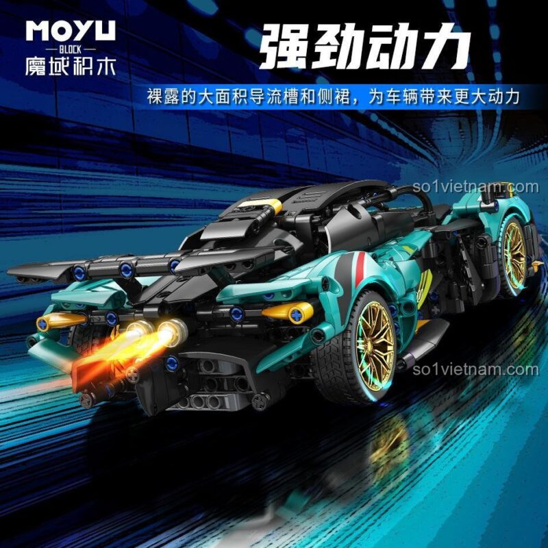 bộ lắp ghép Aston Martin Valkyrie MOYU BLOCK MY88321 với hiệu ứng lửa động cơ, đồ chơi mô hình siêu xe Aston Martin Valkyrie, mô hình xe đua Aston Martin Valkyrie chất lượng cao, đồ chơi lắp ráp siêu xe Valkyrie cho bé trai 8 tuổi giá tốt