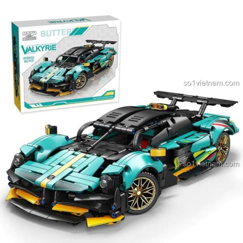 bộ lắp ghép Aston Martin Valkyrie MOYU BLOCK MY88321 cùng hộp sản phẩm, đồ chơi mô hình siêu xe Aston Martin Valkyrie, mô hình xe đua Aston Martin Valkyrie chất lượng cao, đồ chơi lắp ráp siêu xe Valkyrie cho bé trai 8 tuổi giá tốt