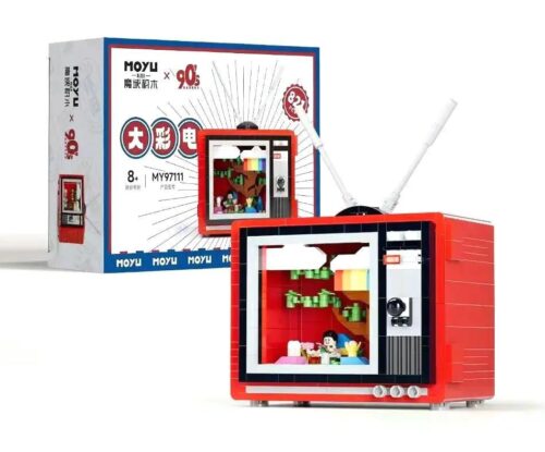 Hộp sản phẩm bộ đồ chơi Tivi Cổ Điển MOYU BLOCK MY97111
