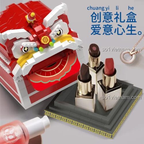 Hộp đựng đồ Đầu Lân MOYU BLOCK MY97116 dùng làm hộp quà tặng mỹ phẩm sáng tạo, độc đáo.