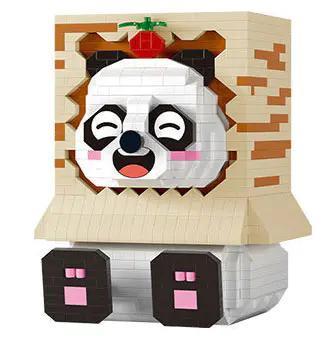 Hộp bút gấu trúc MOYU BLOCK MY97119, bộ đồ chơi sáng tạo, 901 mảnh, 3 mẫu lắp ráp, có đèn LED, giá đỡ điện thoại, đồ chơi giáo dục cho bé 8 tuổi