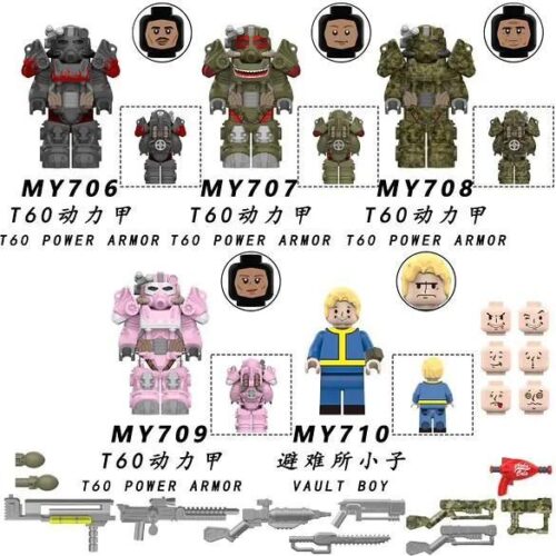 bộ đồ chơi Mô hình Giáp Năng Lượng T60 Fallout MY708 chất lượng cao cho bé trai 12 tuổi giá tốt