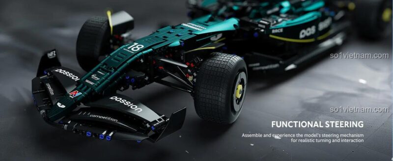 Người lắp ráp xe đua F1 Aston Martin AMR24 Nifeliz NF10279, bộ lắp ghép xe F1 Aston Martin AMR24, đồ chơi mô hình xe đua công thức 1 cho bé trai 16 tuổi, xe F1 Aston Martin AMR24 giá tốt