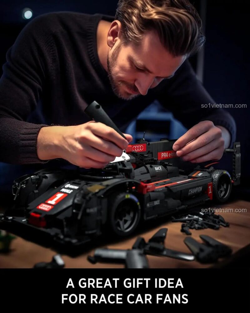 Người lắp ráp mô hình Audi R18 Le Mans Race Car Nifeliz NF10214
