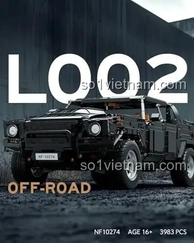Mô hình Nifeliz NF10274 Xe Jeep Địa Hình Off-Road L002 nhìn từ phía trước