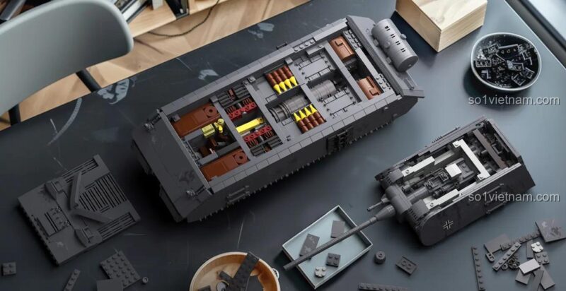 Mô hình xe tăng Panzer VIII Maus Nifeliz NF10289 nhìn từ bên cạnh