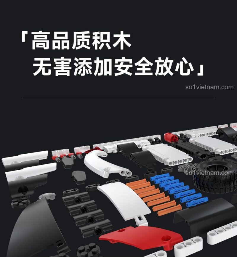 Các kiểu lắp ráp khác của ONEBOT OBLGPT09AIQI: xe bốn bánh lớn và xe mô tô ba bánh, đồ chơi mô hình đa năng cho con trai 14 tuổi
