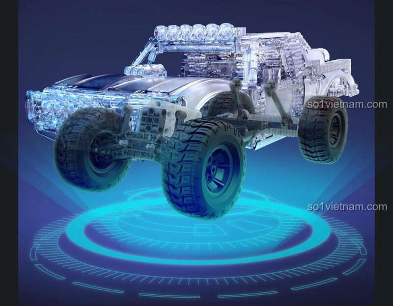 Xe Tải Đua Thông Minh ONEBOT OBLGPT09AIQI linh hoạt và nhanh nhẹn, phản ứng nhanh, độ chính xác cao, cảm giác lái tốt, 128 cấp độ điều khiển, đồ chơi mô hình cho con trai 14 tuổi