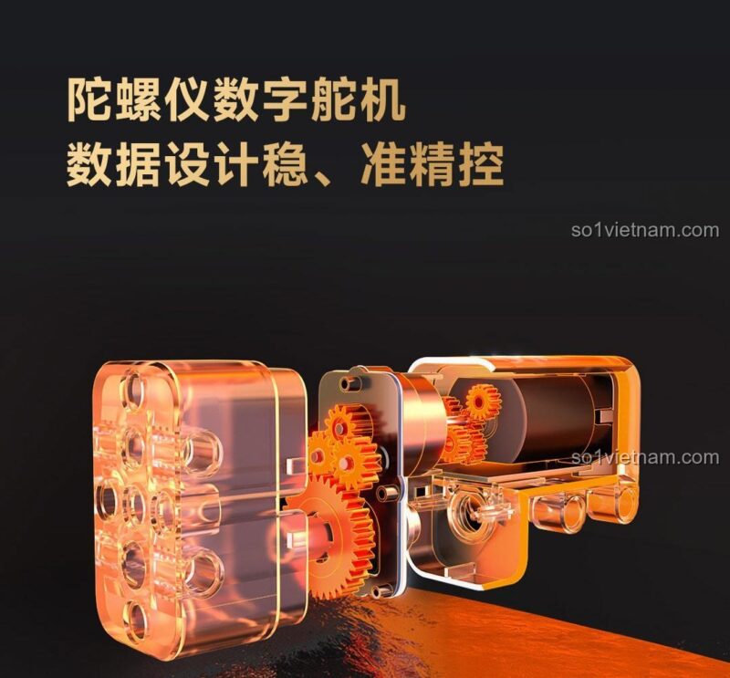 Servo kỹ thuật số con quay hồi chuyển của ONEBOT OBLGPT09AIQI, thiết kế dữ liệu ổn định, điều khiển chính xác, đồ chơi công nghệ cao cho con trai 14 tuổi