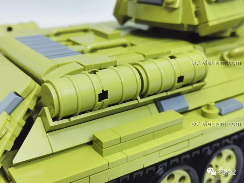 Chi tiết trên tháp pháo của bộ lắp ráp Biểu tượng Thế chiến II T-34.