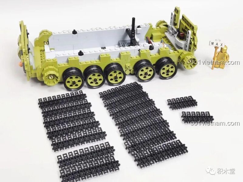 Chi tiết nội thất khoang lái của bộ lắp ráp Biểu tượng Thế chiến II T-34.