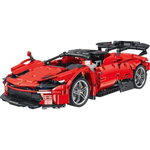 Bộ lắp ghép siêu xe FP3 Panlos Brick 673006, mô hình xe đua thể thao màu đỏ cho con trai 18 tuổi, giá rẻ.
