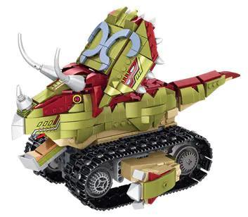 Đồ chơi mô hình 615007, Xe Khủng Long Điều Khiển Từ Xa Biến Hình Triceratops PanlosBrick cho bé trai 6 tuổi, giá rẻ.