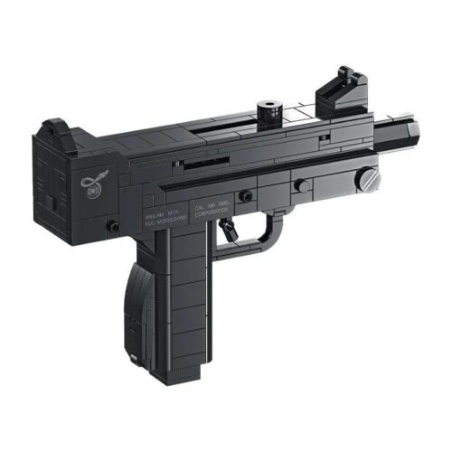Mô hình súng M10 Submachine Gun PanlosBrick 670020, đồ chơi súng cho bé trai 6 tuổi, chi tiết cao, lắp ráp súng