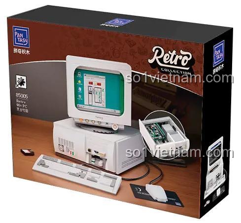 Hộp sản phẩm bộ đồ chơi Pantasy 85005 Máy tính cổ điển thập niên 90