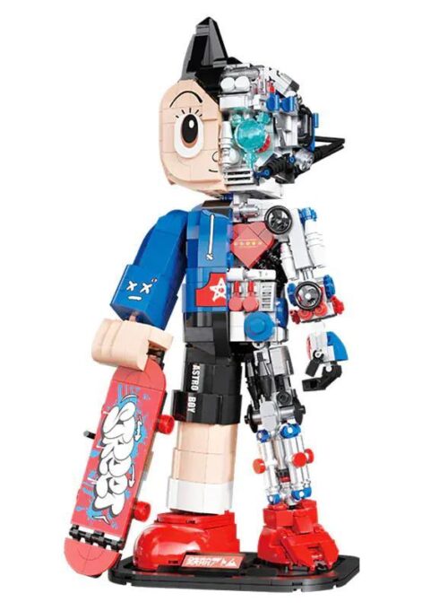 Hộp sản phẩm bộ lắp ghép Pantasy 86207 Astro Boy Skateboard Boy