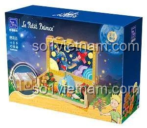 Hộp bộ xếp hình Pantasy 86311 Vali Hoàng Tử Bé, thiết kế vali độc đáo, 500 chi tiết, quà tặng cho bé 8 tuổi, giá tiết kiệm