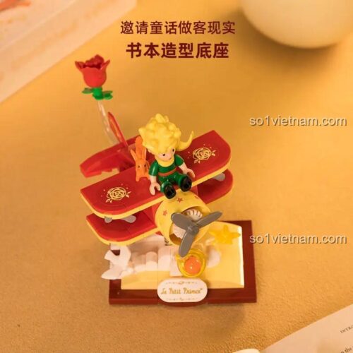 Đồ chơi mô hình Máy bay Hoàng Tử Bé 86315, bộ xếp hình Mô hình máy bay trên đế sách, phù hợp bé trai bé gái 6 tuổi.