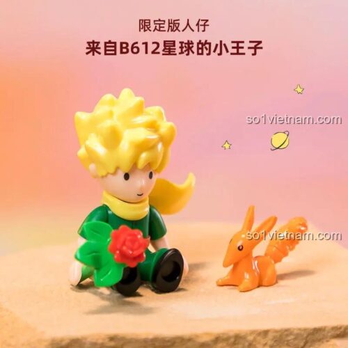 bộ lắp ghép Hoa Hồng Pantasy 86317, mô hình Tiểu Hoàng Tử và cáo từ hành tinh B612, đồ chơi cho bé trai 6 tuổi, giá rẻ