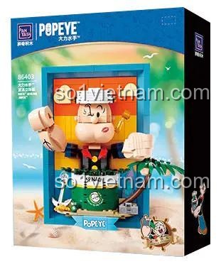 Ảnh hoàn thiện bộ lắp ghép Thủy thủ Popeye Pantasy 86403. Mô hình tranh 3D độc đáo, phù hợp cho thanh niên 14 tuổi, giá tốt.