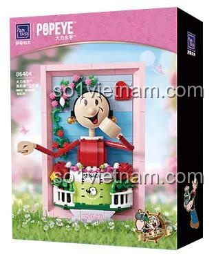 Ảnh chụp chính diện bộ lắp ghép tranh 3D Olive Oyl Pantasy 86404, một món đồ chơi mô hình độc đáo cho con gái 14 tuổi, giá tốt.