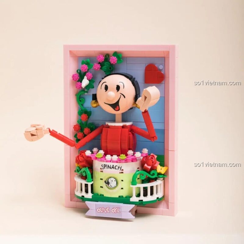 Ảnh review sản phẩm tranh 3D Olive Oyl Pantasy, màu sắc tươi sáng, chi tiết sắc nét, phù hợp cho con gái.