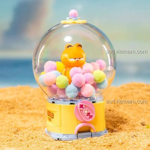 Pantasy 86804 Gia đình Garfield Quả cầu pha lê - Mô hình đồ chơi lắp ghép trên bãi biển