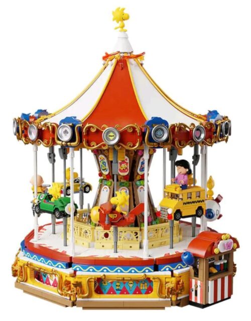 Ảnh chụp bộ lắp ghép Vòng quay Ngựa gỗ Snoopy Pantasy 86904, một đồ chơi mô hình tuyệt đẹp cho bé gái 6 tuổi, giá tốt.